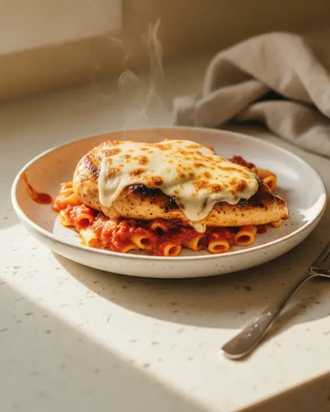 Chicken parmesan, a dinner for one