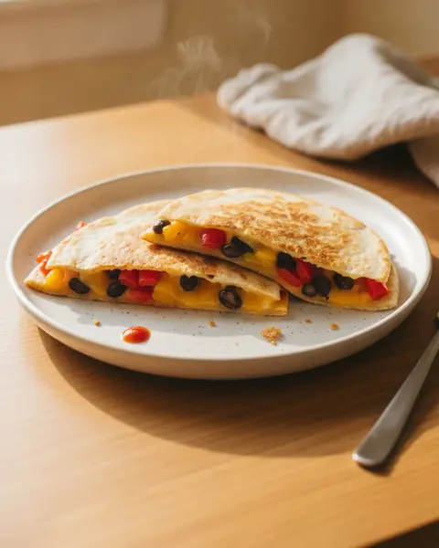 Quesadillas, a dinner for one